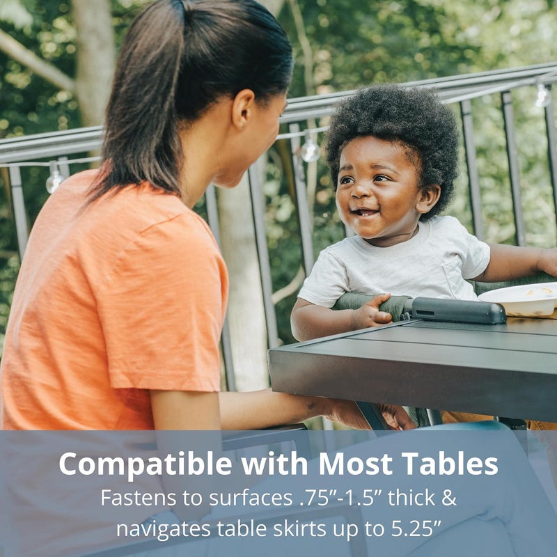 Chicco FastLock™ Hook-On High Chair, Portable High Chair for Babies and Toddlers, Sets up in Seconds | Moss/Green - Image 5